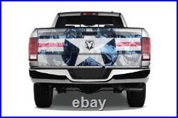 Roundel Air Force Skulls Tailgate USA Vinyl Decal Graphic Wrap Car Truck Pickup