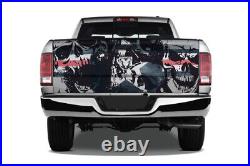 Roundel Air Force Skulls USA Vinyl Tailgate Decal Graphic Wrap Truck Pickup Car
