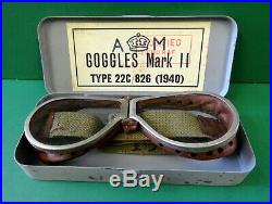 Royal Air Force Mk II Flying Goggles- Cased 1940