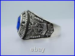 SILVER 925, AIR FORCE RING, UNITED STATES RING, USAF RING, US size 8.5