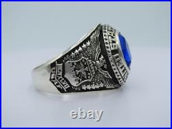 SILVER 925, AIR FORCE RING, UNITED STATES RING, USAF RING, US size 8.5