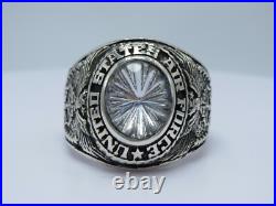 SILVER 925, RING, AIR FORCE RING, UNITED STATES RING, USAF RING, US size 8