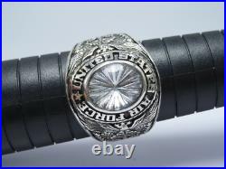 SILVER 925, RING, AIR FORCE RING, UNITED STATES RING, USAF RING, US size 8