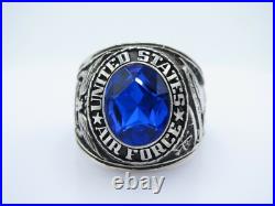 SILVER 925, RING, UNITED STATES, AIR FORCE RING, USAF, US size 13.5