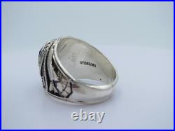 SILVER 925, RING, UNITED STATES, AIR FORCE RING, USAF, US size 13.5