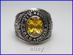 SILVER 925, RING, UNITED STATES, AIR FORCE, USAF, Men Ring, US size 10