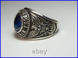 SILVER 925, RING, UNITED STATES, AIR FORCE, USAF, US size 10