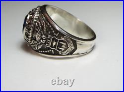 SILVER 925, RING, UNITED STATES, AIR FORCE, USAF, US size 10