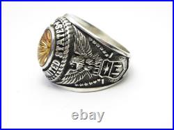 SILVER 925, RING, UNITED STATES, AIR FORCE, USAF, US size 8.5