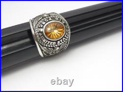 SILVER 925, RING, UNITED STATES, AIR FORCE, USAF, US size 8.5