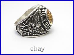 SILVER 925, RING, UNITED STATES, AIR FORCE, USAF, US size 9