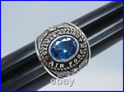 SILVER 925, RING, UNITED STATES RING, AIR FORCE, MILITARY RING, US size 9