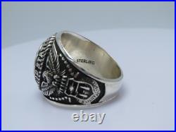 SILVER 925, RING, UNITED STATES RING, AIR FORCE, MILITARY RING, US size 9