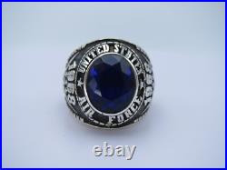 SILVER 925, RING, US AIR FORCES RING, UNITED STATES, 1968 USAF US size 10