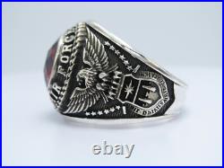 SILVER 925, RING, US AIR FORCE RING, 1979, UNITED STATES RING, US Size 11