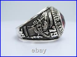 SILVER 925, RING, US AIR FORCE RING, 1979, UNITED STATES RING, US Size 7.5