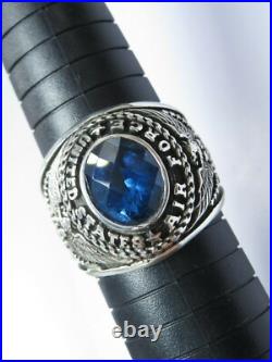 SILVER 925, RING, US AIR FORCE RING, UNITED STATES, USAF, US Size 12.25