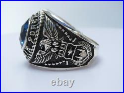 SILVER 925, RING, US AIR FORCE RING, UNITED STATES, USAF, US Size 12.25