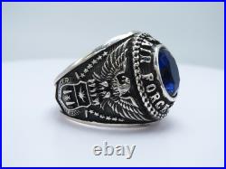 SILVER 925, UNITED STATES RING, AIR FORCE RING RING, USAF, US size 10