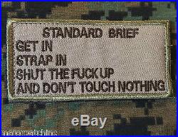 Standard Brief USA Army Morale Usaf Isaf Multicam Velcro Brand Badge Patch