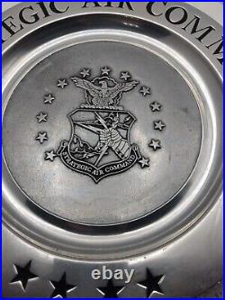 STRATEGIC AIR COMMAND DISPLAY PLATE 11 METAL RARE. & Great Seal Of The US Plate