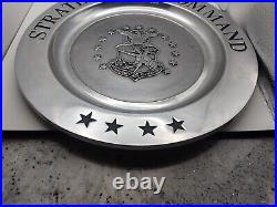 STRATEGIC AIR COMMAND DISPLAY PLATE 11 METAL RARE. & Great Seal Of The US Plate