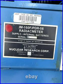 SUPER RARE! United States Air Force Radiac Set AN/PDR-56F 160f/pdr-56 RADIATION