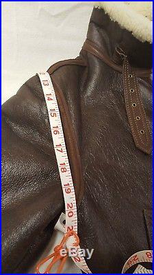 Shearling B-3 Bomber Us Army Airforce Leather Jacket