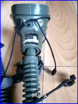 Sierra Oxygen Mask MBU-5/P Pilot Quik Don with Scott Adapter Hose Cables & Strap
