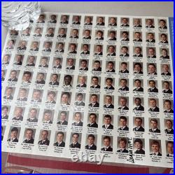 Signed VTG 1988 USAF U. S Air Force Thunderbirds Poster Brochure Schedule & Staff