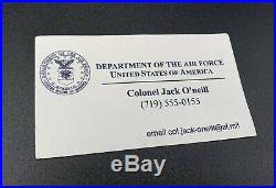 Stargate SG-1 Screen Used Prop Jack O'Neill USAF ID, Business Card, Zippo With COA