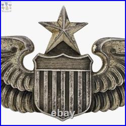 Sterling Senior Pilot Wings Wwii Army Air Forces 3 Size 22g Lg Balfour #022