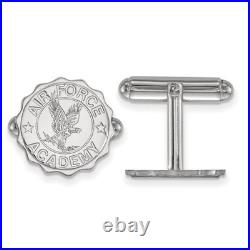 Sterling Silver United States Air Force Academy Crest Cuff Links