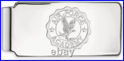 Sterling Silver United States Air Force Academy Crest Money Clip by LogoArt
