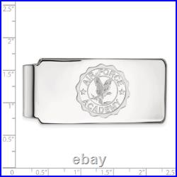 Sterling Silver United States Air Force Academy Crest Money Clip by LogoArt