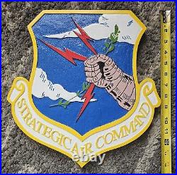 Strategic Air Command 14x14 Inch Carved Wooden Plaque