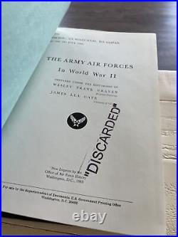 THE ARMY AIR FORCES in World War II Vol 1-7 Office Of Air Force History Ex-Libra