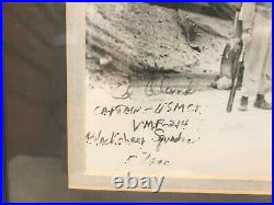 THE BLACKSHEEP SQUADRON VMF-214 1940's World War II Signed Photo RARE VINTAGE