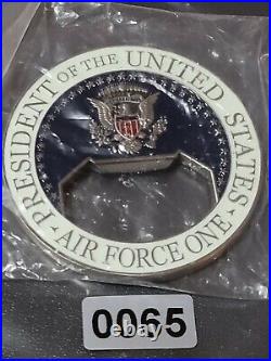 TRUMP AIR FORCE ONE (AF-1) CHALLENGE COINBOTTLE OPENER DESIGN WHMO Issue