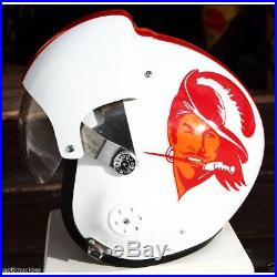 Tampa Bay Buccaneers Throwback Pilot Helmet Football USAF Air Force L XL NEW