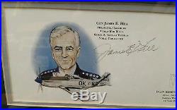Tinker AFB USAF 50th Ann Very Limited Edition Print Artist Signed 5 others SecAF