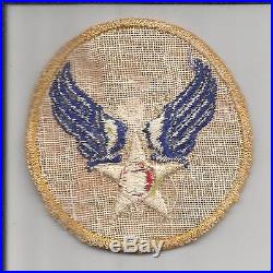 Twill Reversed Color WW 2 US Army Air Force Patch Inv# S954