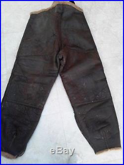 Type B-1 WW2 US Army Air Forces Fleece Lined Leather Flying Pants
