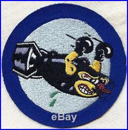 UK-Made 703rd Bomb Sq, 445 Bomb Group, 8th Air Force Squadron Patch, Near Mint