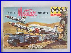 Unbuilt 1958 Hawk Martin Matador Usaf Tm-61 Missile, Launcher Model Kit #801-298
