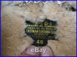 US46L Eastman Leather Clothing B3 Flight Jacket B-3.50cal USAF Fliegerjacke #2