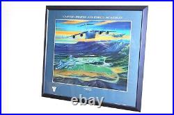 USAFA 1999 Official Class Painting Limited Edition Lithograph signed framed VGC