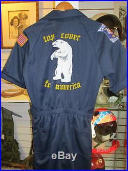 USAF 18th & 43rd TAC FIGHTER SQUADRON FLIGHT SUIT PARTY SUIT COVERALL