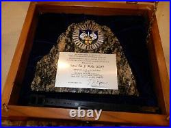 USAF 1973 Retirement Gift for 4-Star Gen McKee Granite from Cheyenne Mnt