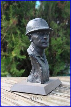 USAF 325th CIVIL ENGINEER SQUADRON METAL PLAQUE & BUST by TERRANCE PATTERSON